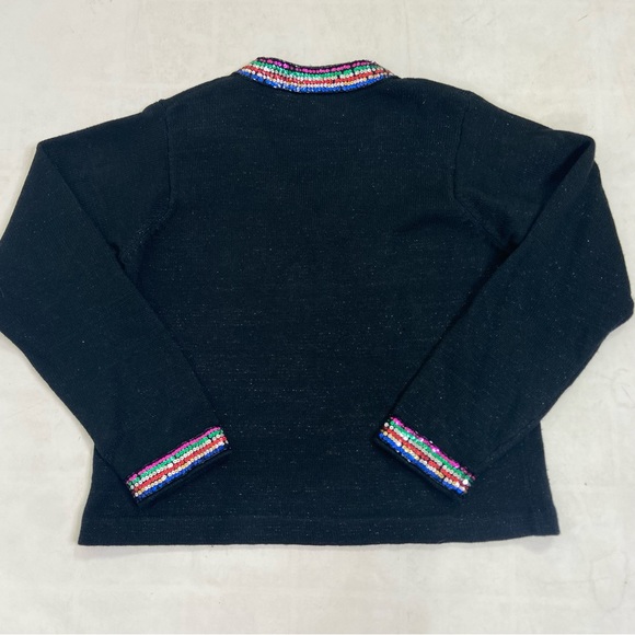 Design options by Philip & Jane Gordon sequined bow vintage sweater. - Picture 6 of 9